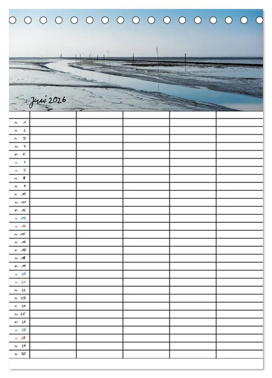 Bild: 9783516434033 | JUIST - DIE NORDSEEINSEL (Tischkalender 2026 DIN A5 hoch), CALVENDO...
