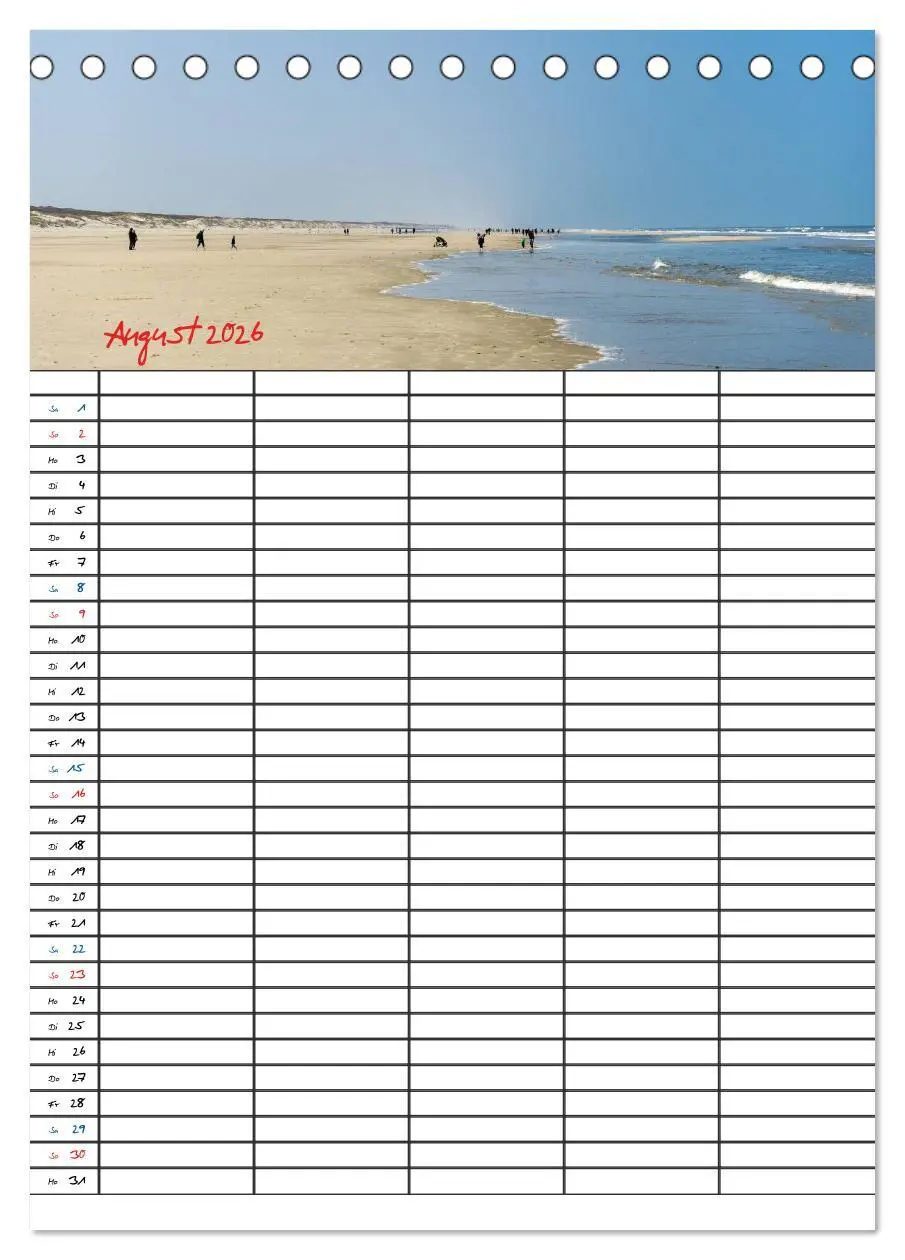 Bild: 9783516434033 | JUIST - DIE NORDSEEINSEL (Tischkalender 2026 DIN A5 hoch), CALVENDO...