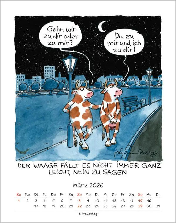 Bild: 9783731884033 | Waage 2026 | Verlag Korsch | Kalender | Spiralbindung | 13 S. | 2026