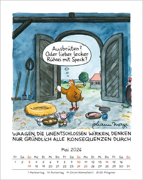 Bild: 9783731884033 | Waage 2026 | Verlag Korsch | Kalender | Spiralbindung | 13 S. | 2026