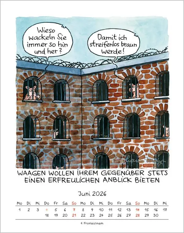 Bild: 9783731884033 | Waage 2026 | Verlag Korsch | Kalender | Spiralbindung | 13 S. | 2026