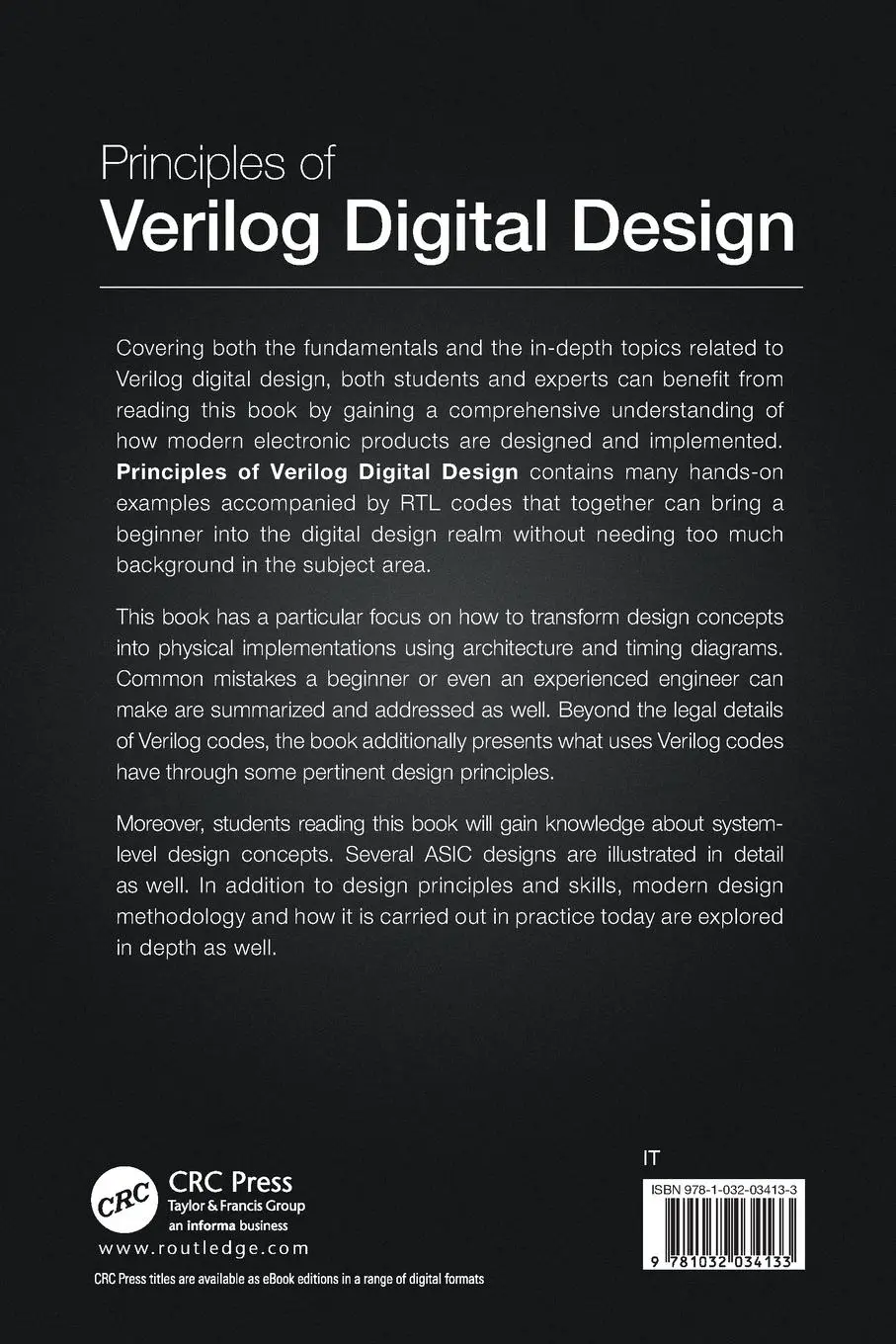 Rückseite: 9781032034133 | Principles of Verilog Digital Design | Wen-Long Chin | Taschenbuch