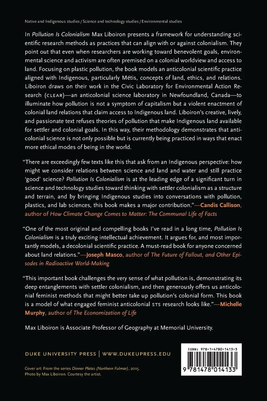 Rückseite: 9781478014133 | Pollution Is Colonialism | Max Liboiron | Taschenbuch | Englisch