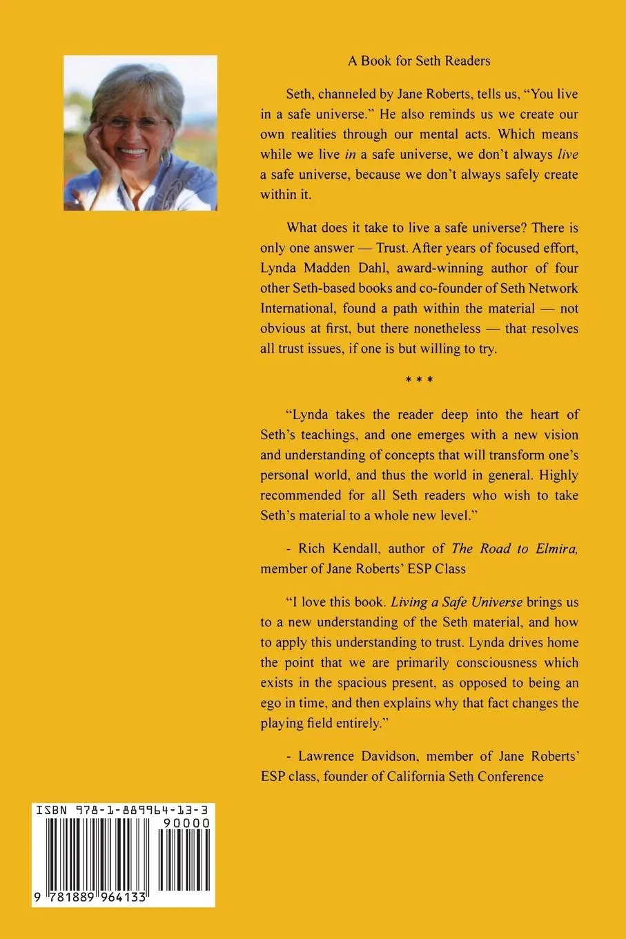 Rückseite: 9781889964133 | Living a Safe Universe | A Book for Seth Readers | Lynda Madden Dahl