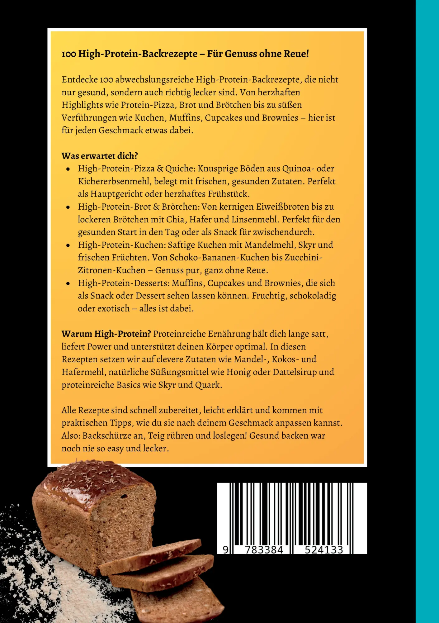 Rückseite: 9783384524133 | High Protein Backen-100 Rezepte, mit und ohne Proteinpulver | Buch