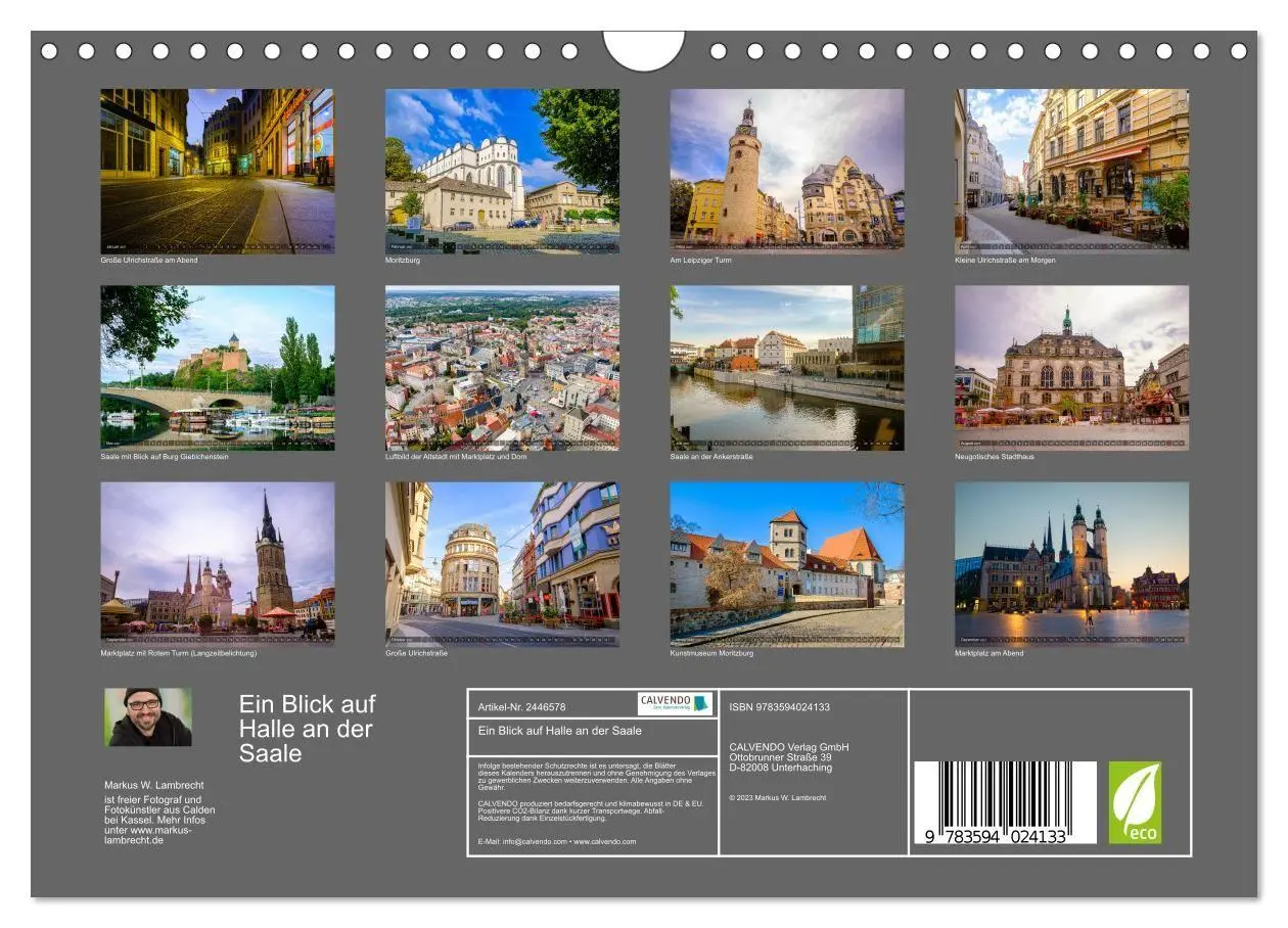 Bild: 9783594024133 | Ein Blick auf Halle an der Saale (Wandkalender 2027 DIN A4 quer),...