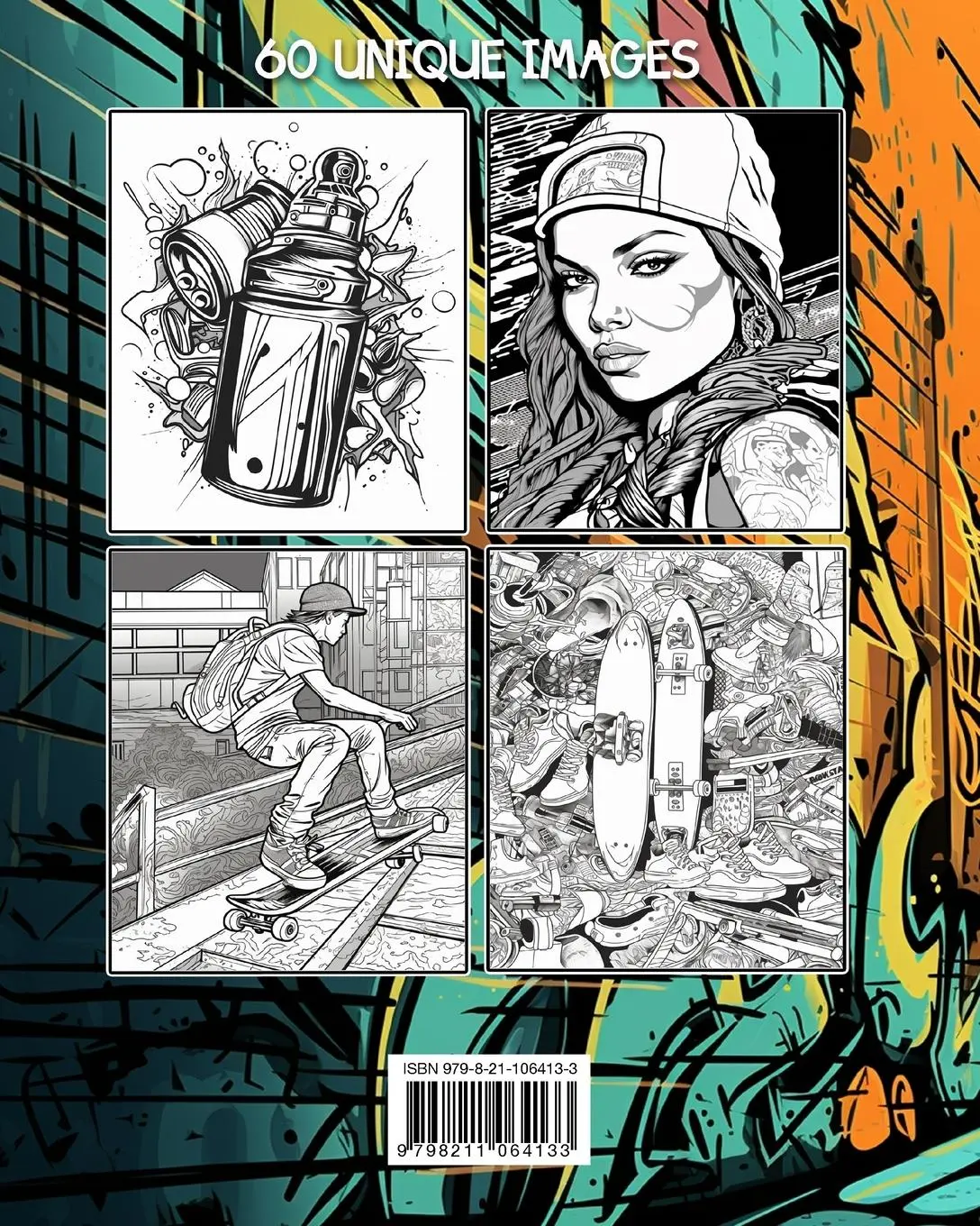 Rückseite: 9798211064133 | Graffiti Coloring Book | Lea Schöning Bb | Taschenbuch | Englisch