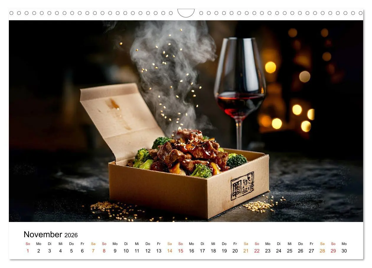 Bild: 9783457324233 | Fastfood - schnell, sündig, lecker (Wandkalender 2026 DIN A3 quer),...
