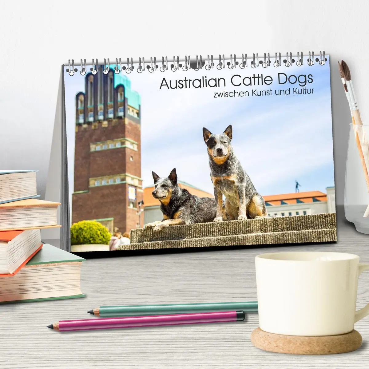 Bild: 9783457944233 | Australian Cattle Dogs zwischen Kunst und Kultur (Tischkalender...