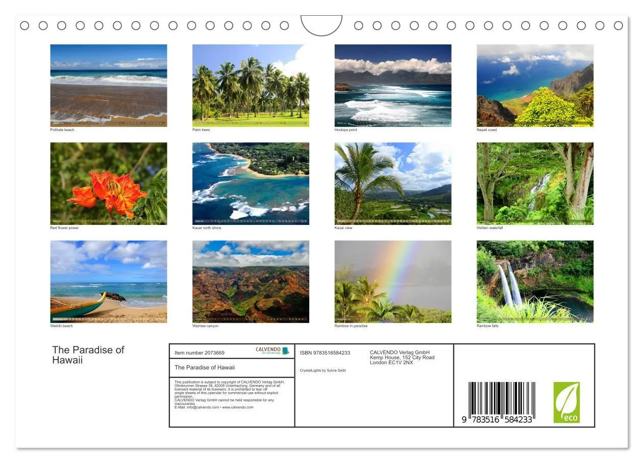 Bild: 9783516584233 | The Paradise of Hawaii (Wall Calendar 2026 DIN A4 landscape),...