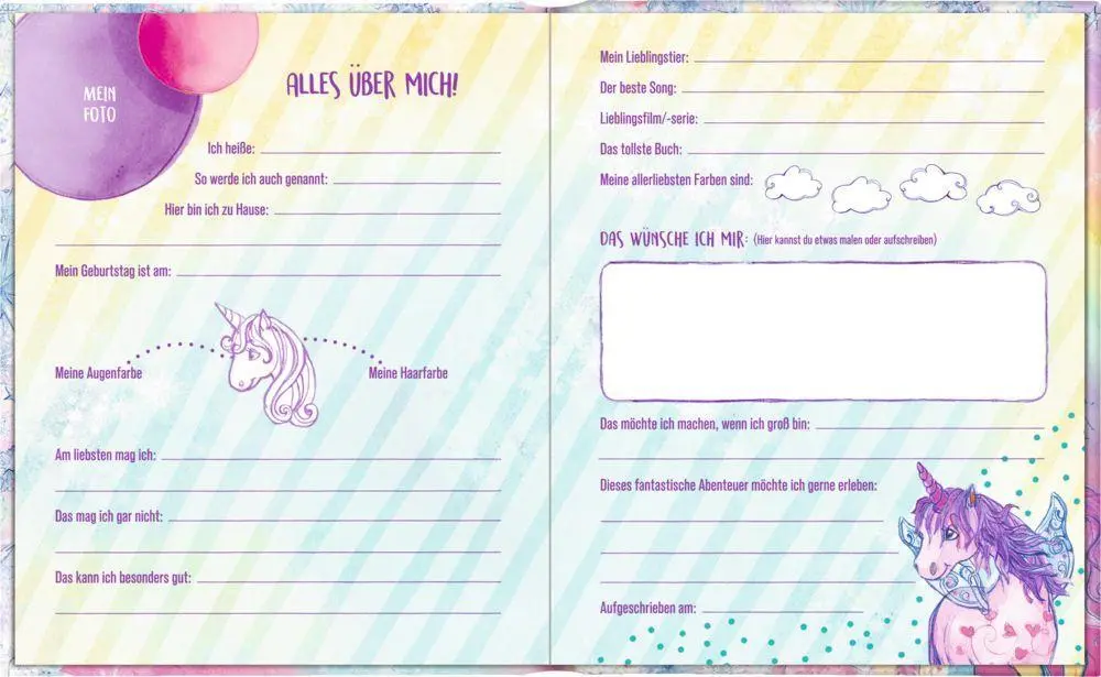 Bild: 4050003944333 | Freundebuch - Einhorn-Paradies - Meine Freunde | Monika Finsterbusch