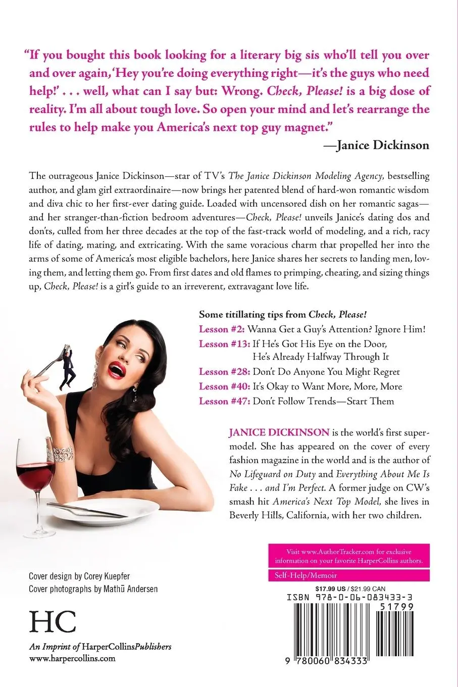 Rückseite: 9780060834333 | Check, Please! | Janice Dickinson | Taschenbuch | Englisch | 2023