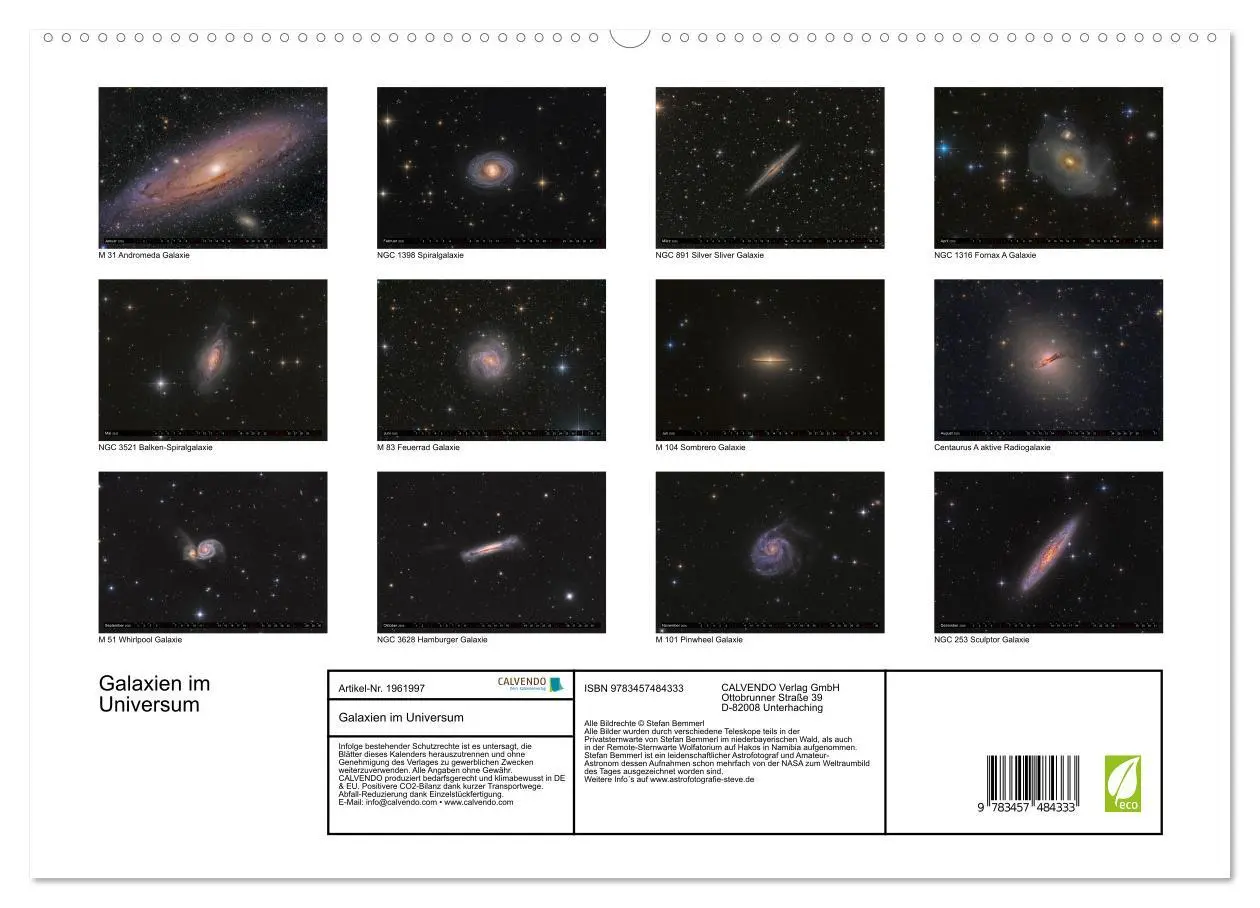 Bild: 9783457484333 | Galaxien im Universum (hochwertiger Premium Wandkalender 2026 DIN...