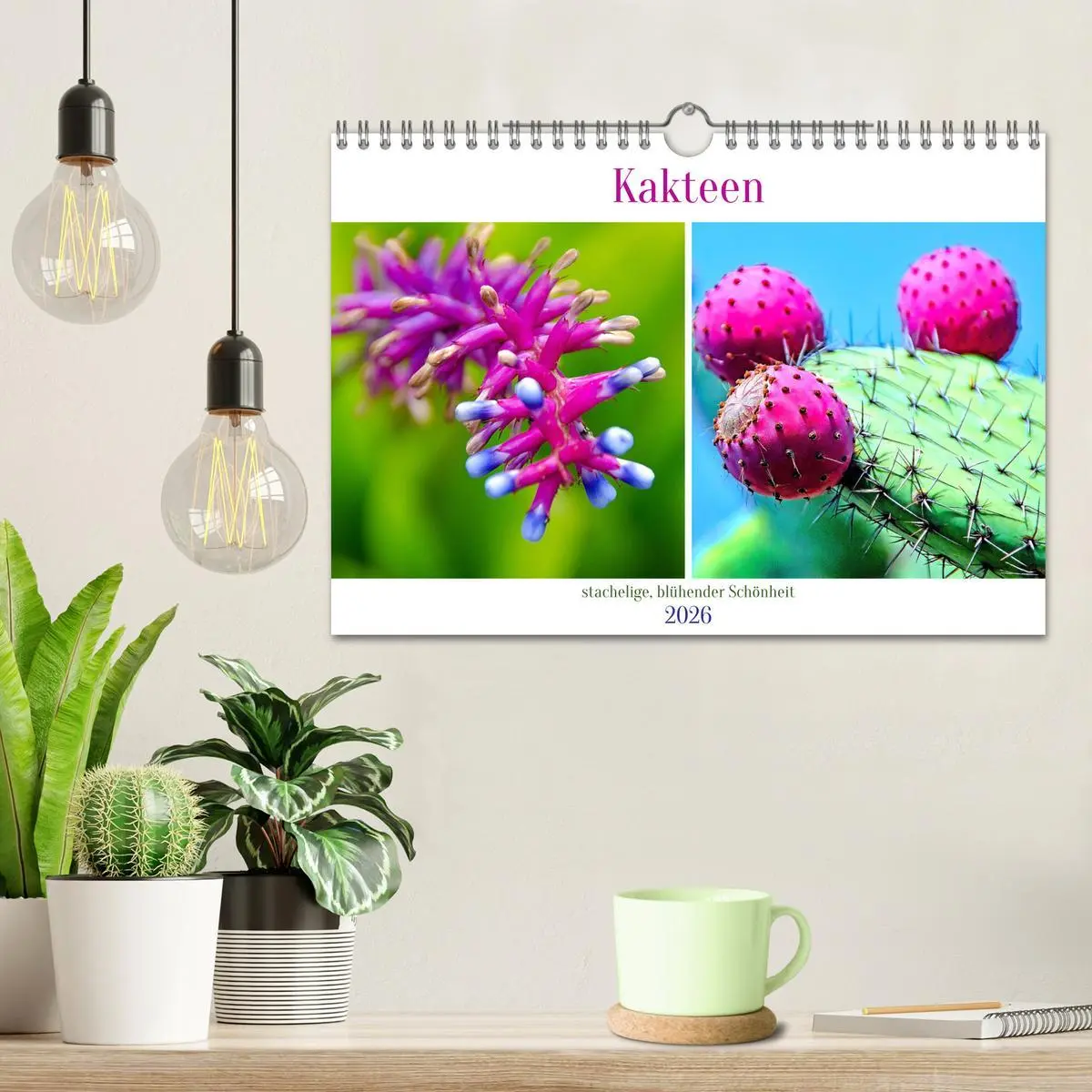 Bild: 9783457554333 | Kakteen - stachelige, blühende Schönheiten (Wandkalender 2026 DIN...