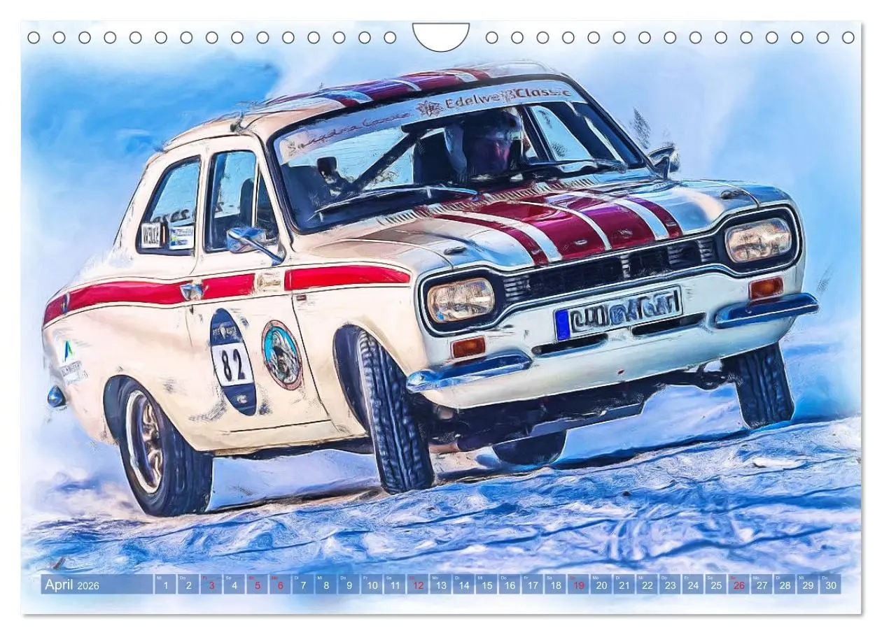 Bild: 9783457794333 | Rallye-Klassiker auf Eis (Wandkalender 2026 DIN A4 quer), CALVENDO...
