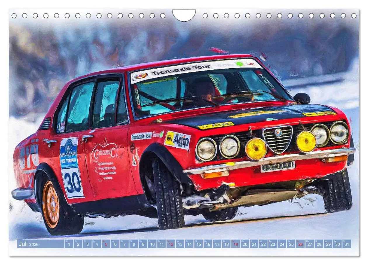 Bild: 9783457794333 | Rallye-Klassiker auf Eis (Wandkalender 2026 DIN A4 quer), CALVENDO...