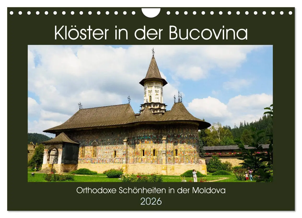 Cover: 9783457934333 | Klöster in der Bucovina (Wandkalender 2026 DIN A4 quer), CALVENDO...