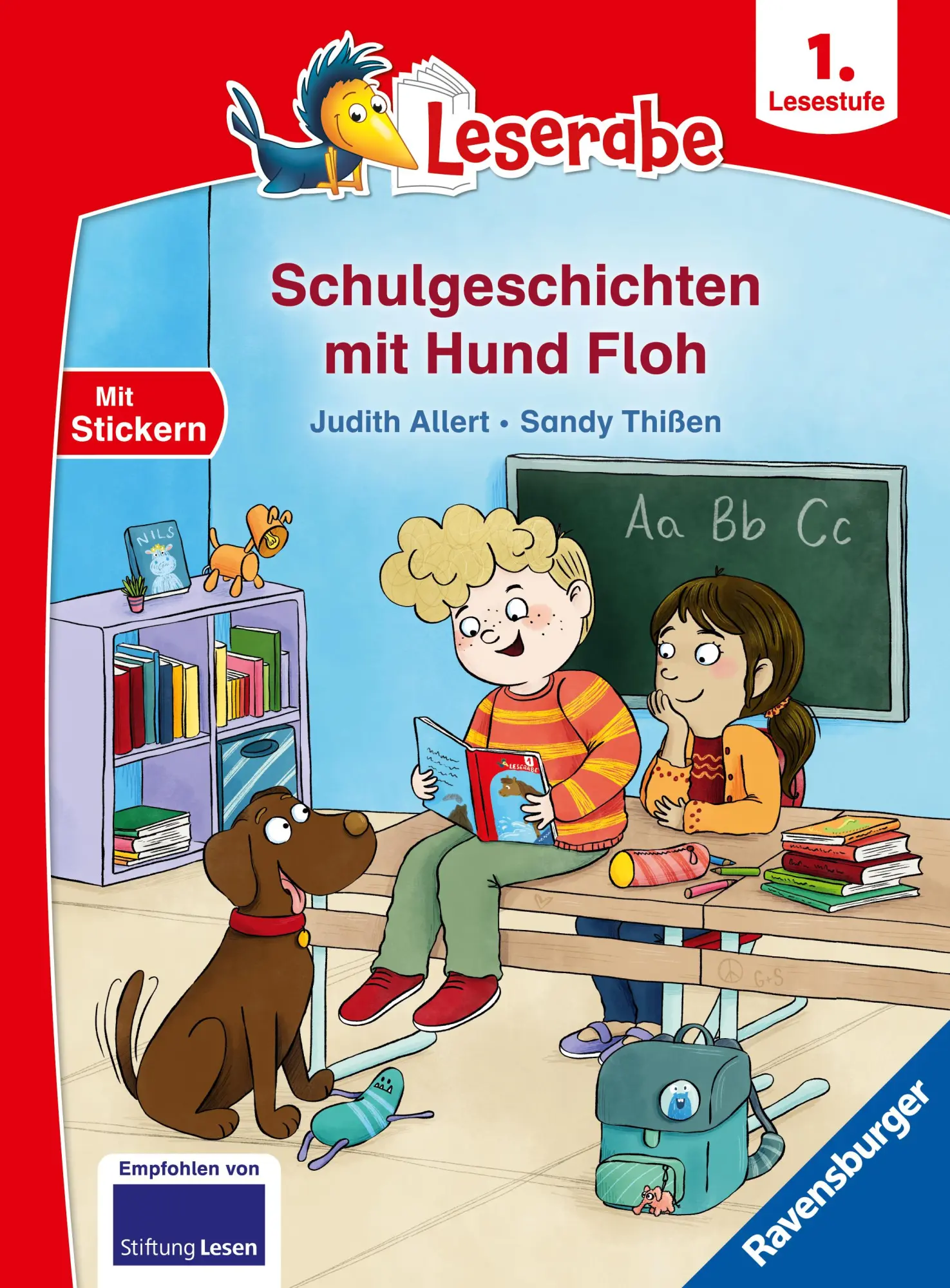 Cover: 9783473464333 | Leserabe 1. Lesestufe - Schulgeschichten mit Hund Floh | Judith Allert