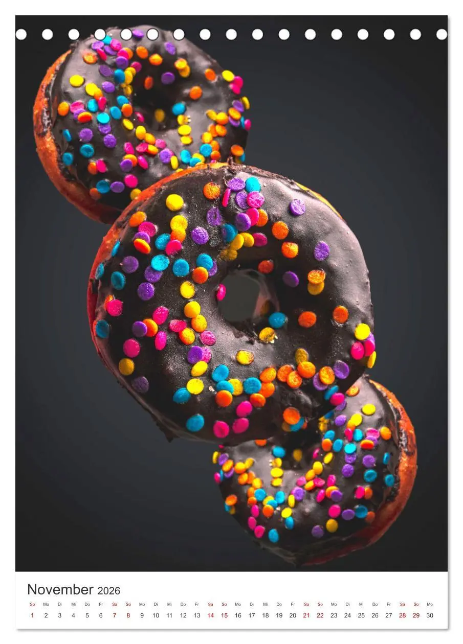Bild: 9783516334333 | Donuts - Die runden Gaumenfreuden. (Tischkalender 2026 DIN A5...