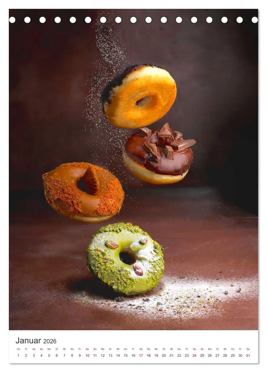 Bild: 9783516334333 | Donuts - Die runden Gaumenfreuden. (Tischkalender 2026 DIN A5...