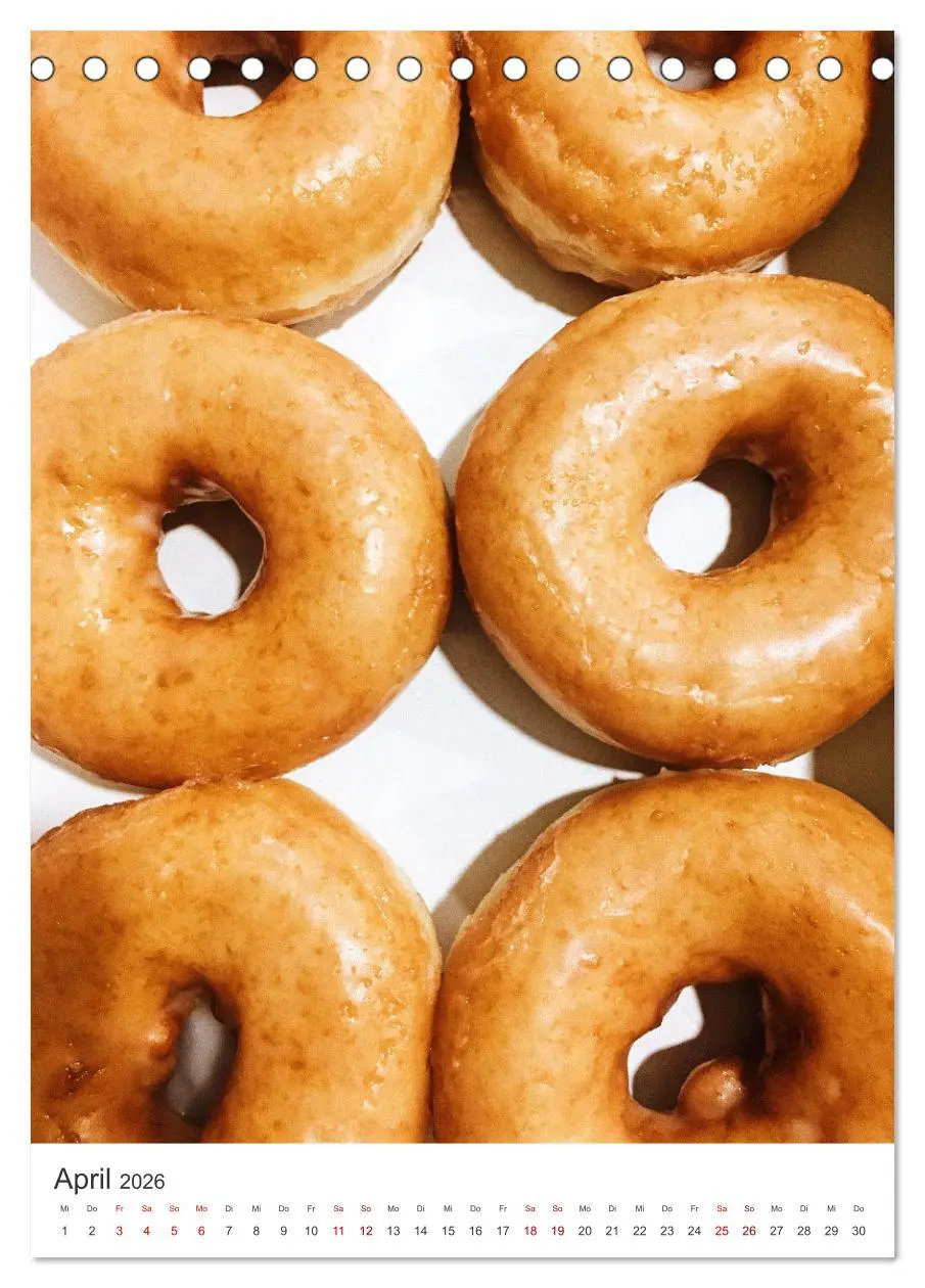 Bild: 9783516334333 | Donuts - Die runden Gaumenfreuden. (Tischkalender 2026 DIN A5...