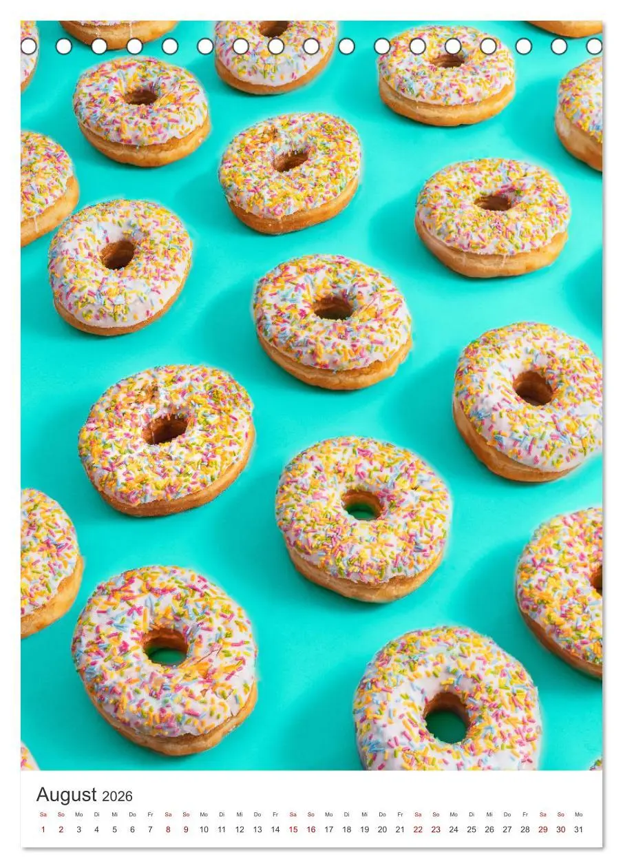 Bild: 9783516334333 | Donuts - Die runden Gaumenfreuden. (Tischkalender 2026 DIN A5...