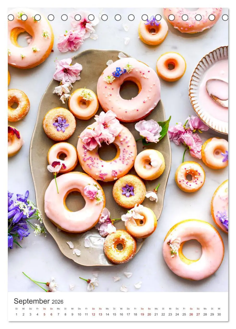 Bild: 9783516334333 | Donuts - Die runden Gaumenfreuden. (Tischkalender 2026 DIN A5...