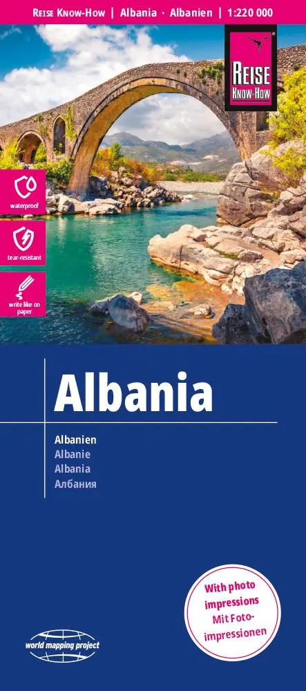 Cover: 9783831774333 | Reise Know-How Landkarte Albanien / Albania (1:220.000) | Rump | 2 S.