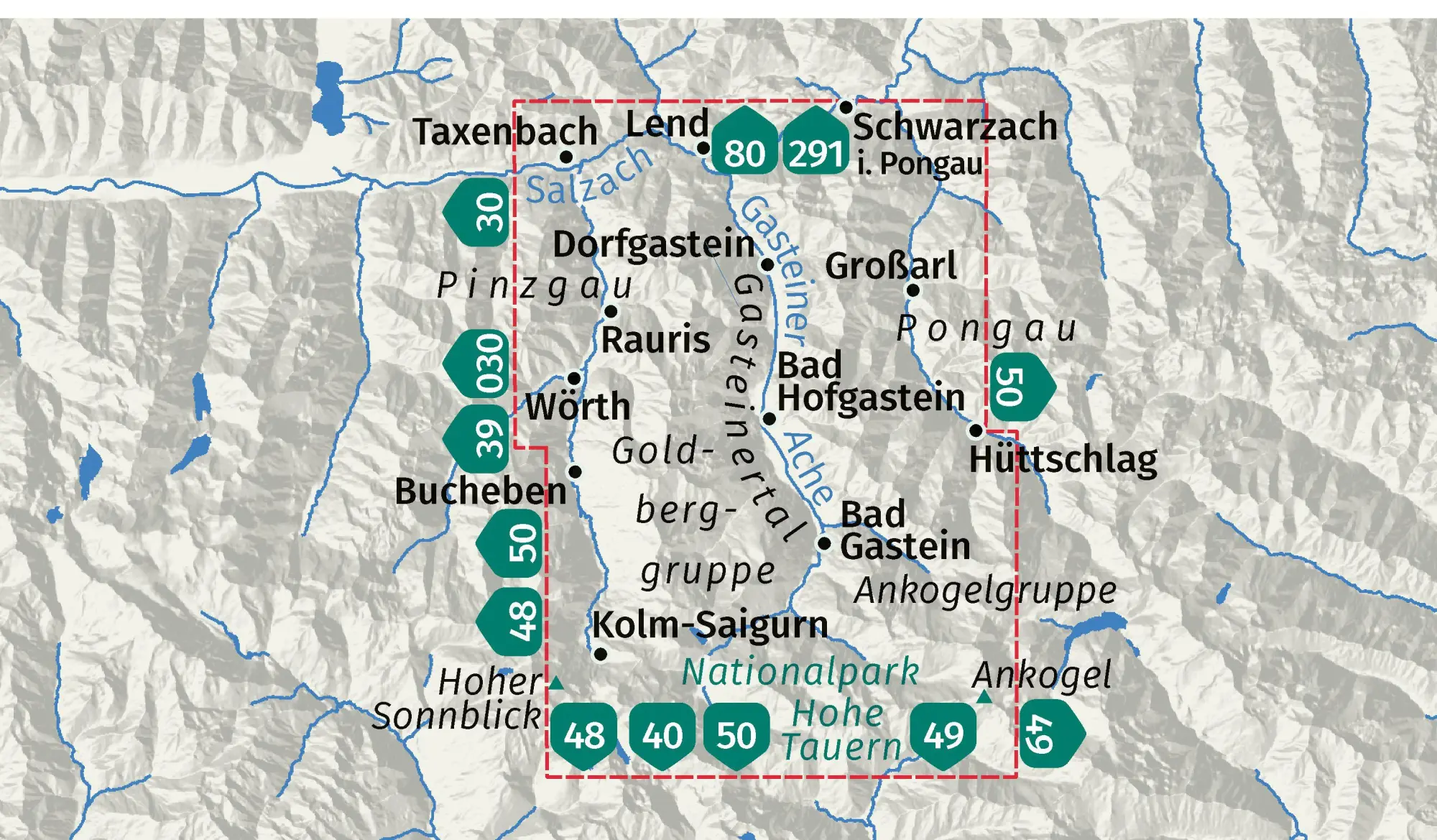 Bild: 9783991544333 | KOMPASS Wanderkarte 079 Gasteinertal 1:25.000 | (Land-)Karte | Deutsch