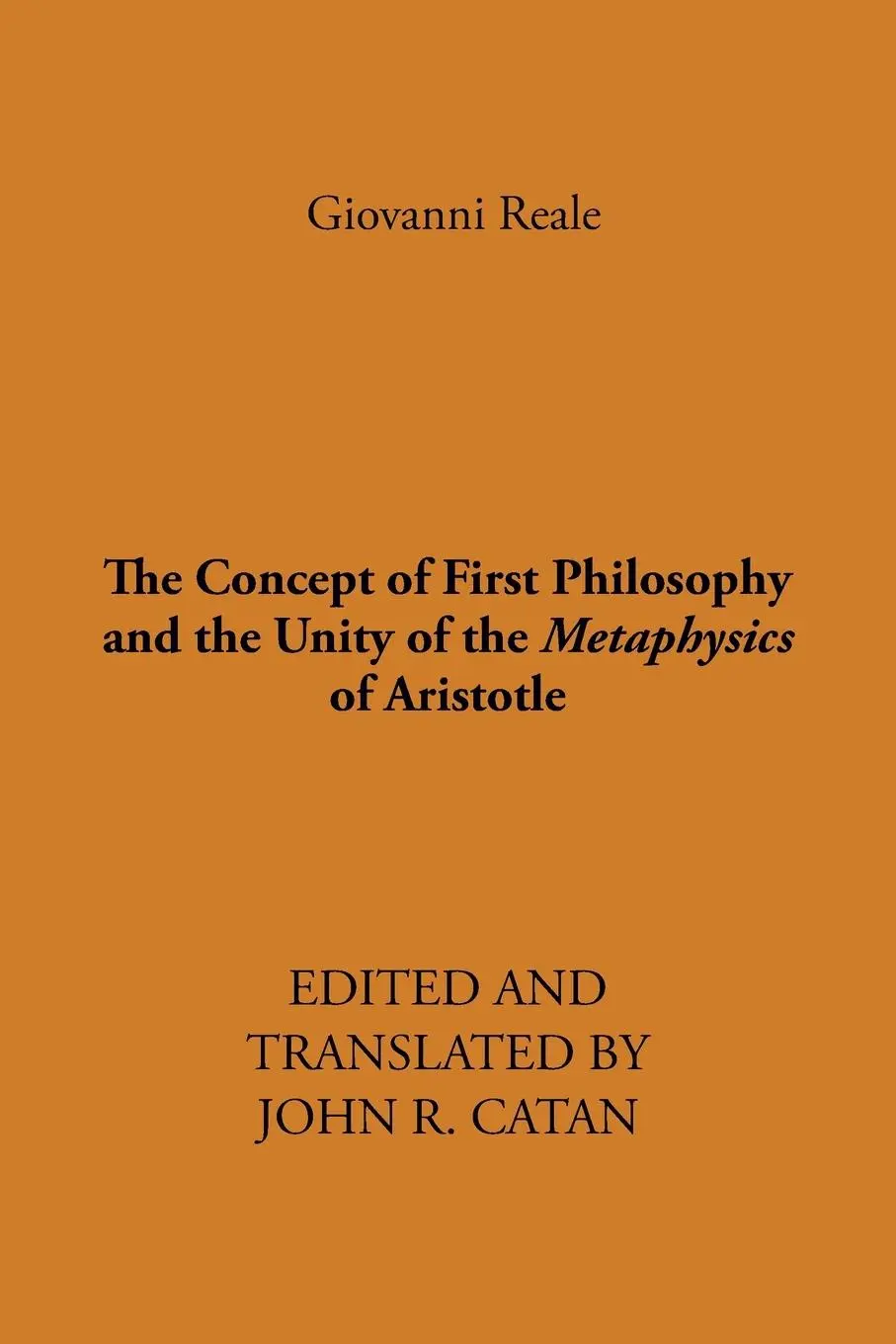 Cover: 9780873954433 | The Concept of First Philosophy and the Unity of the Metaphysics of...
