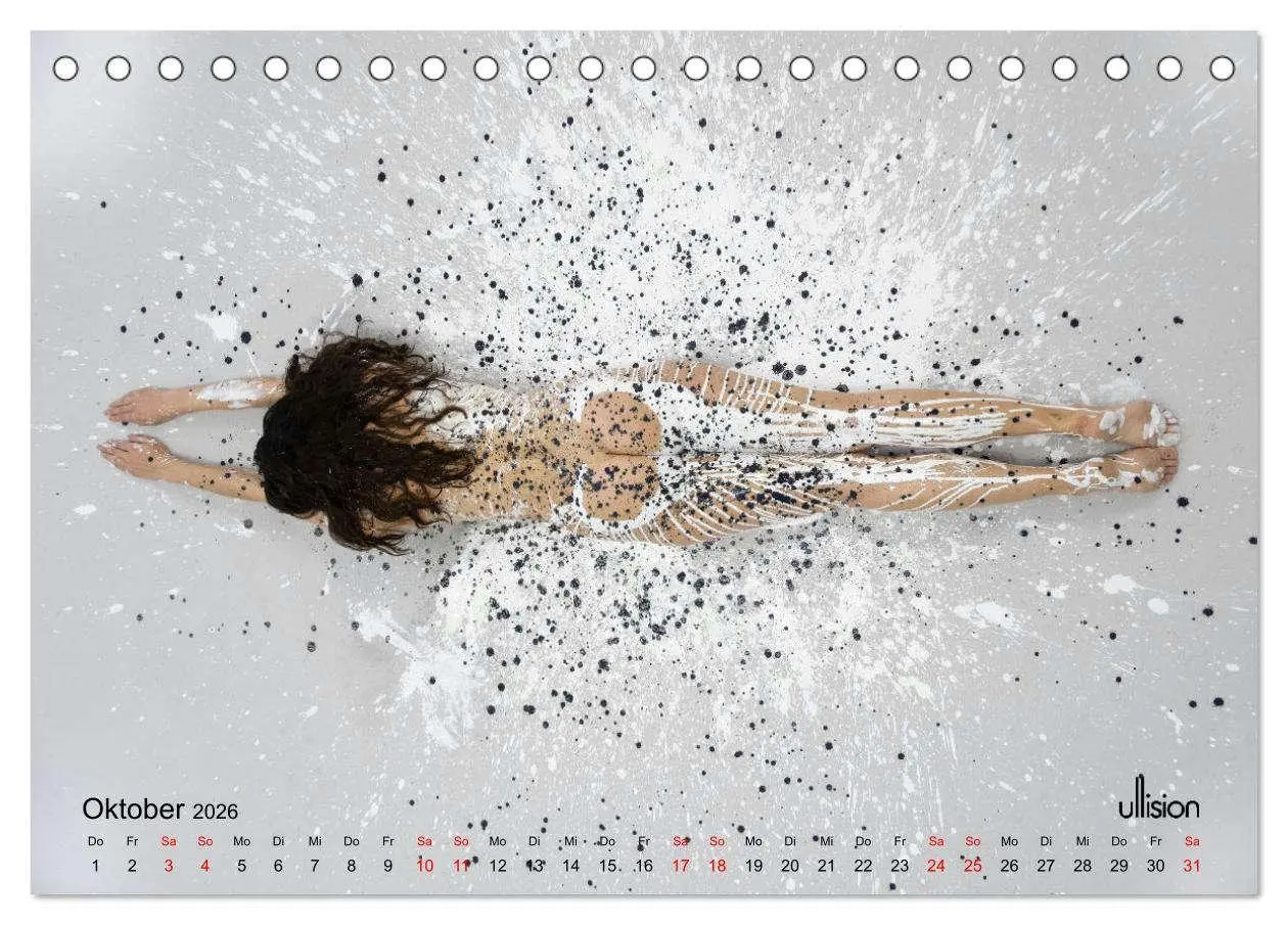Bild: 9783457474433 | Akt in Farbe - schwarzweiß (Tischkalender 2026 DIN A5 quer),...
