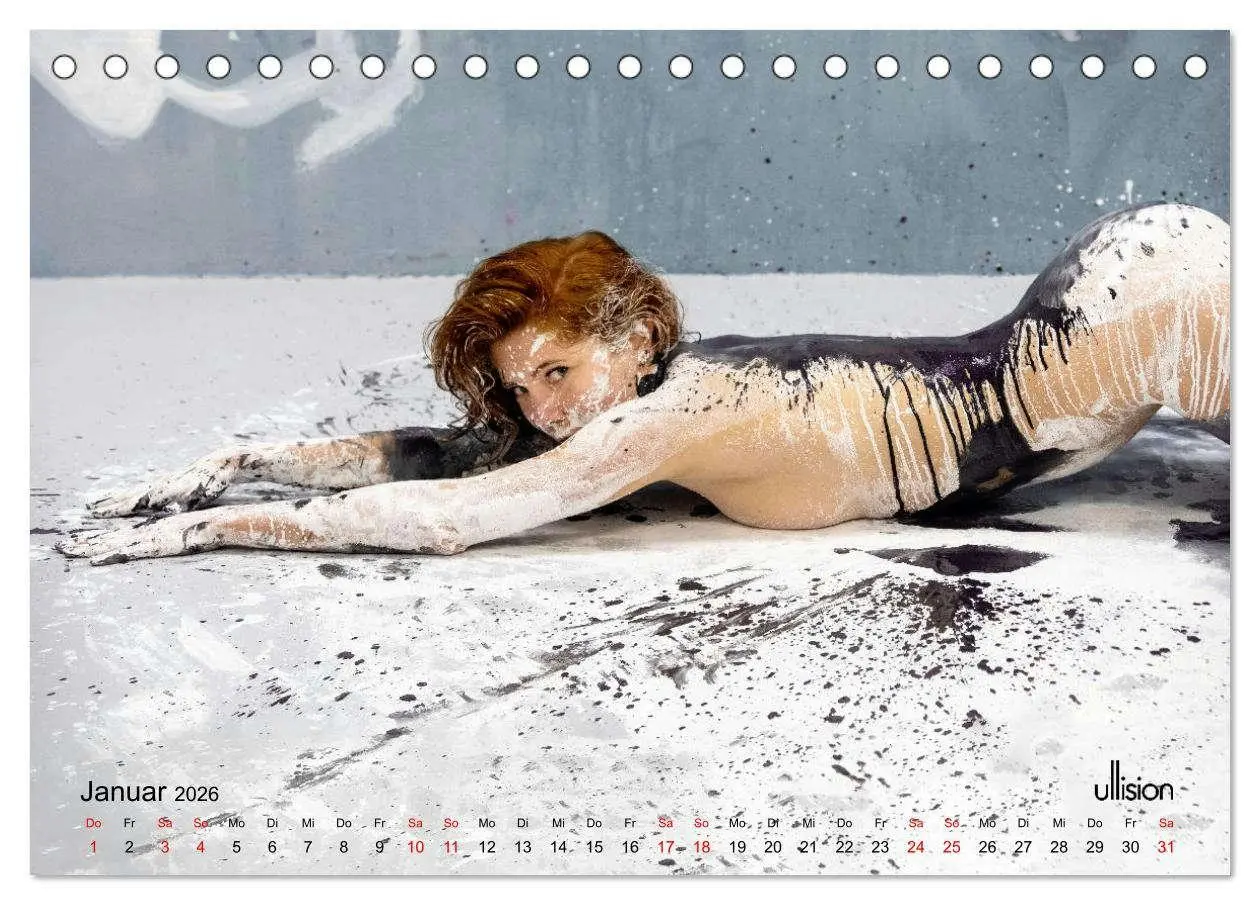 Bild: 9783457474433 | Akt in Farbe - schwarzweiß (Tischkalender 2026 DIN A5 quer),...