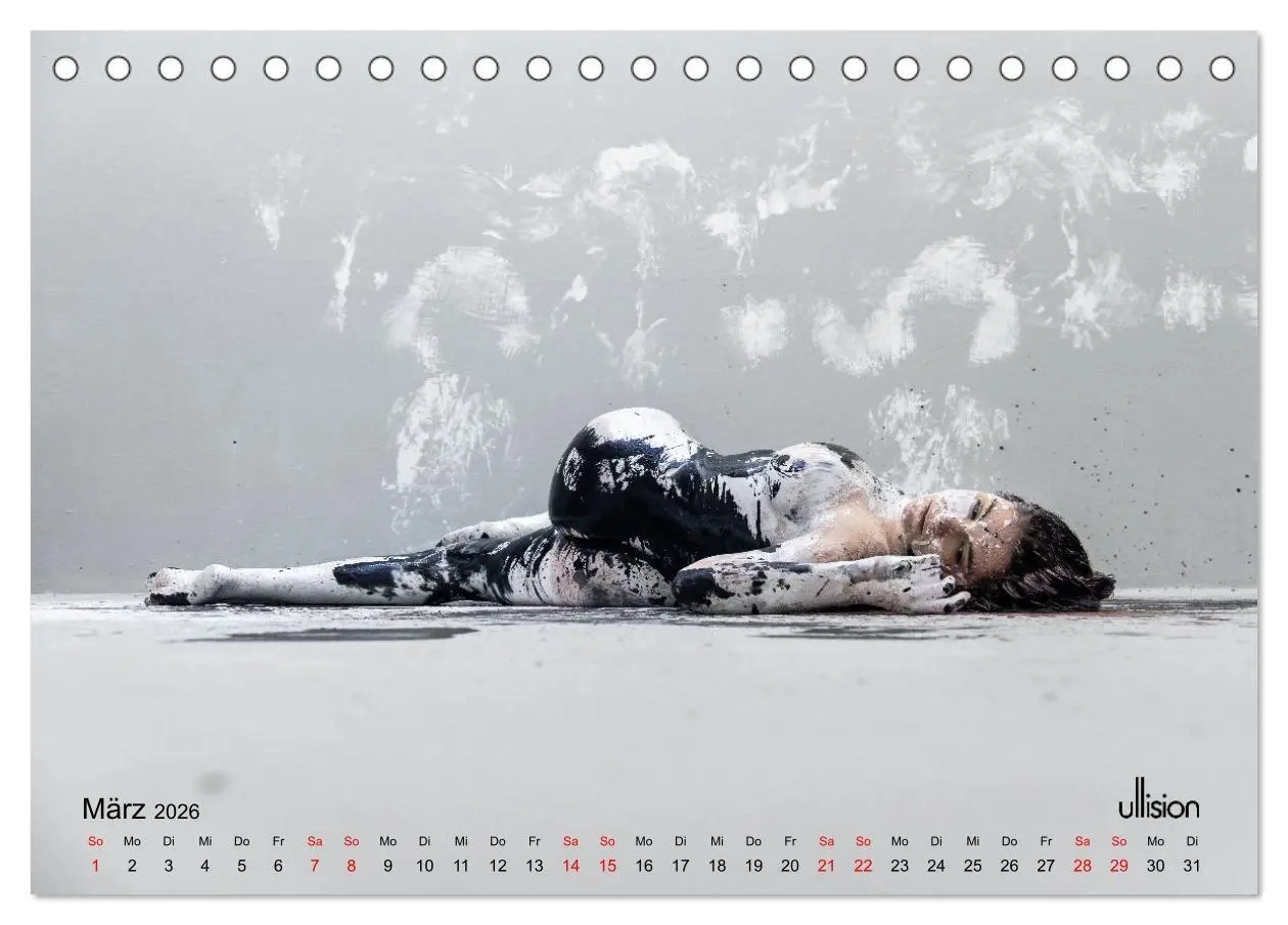 Bild: 9783457474433 | Akt in Farbe - schwarzweiß (Tischkalender 2026 DIN A5 quer),...