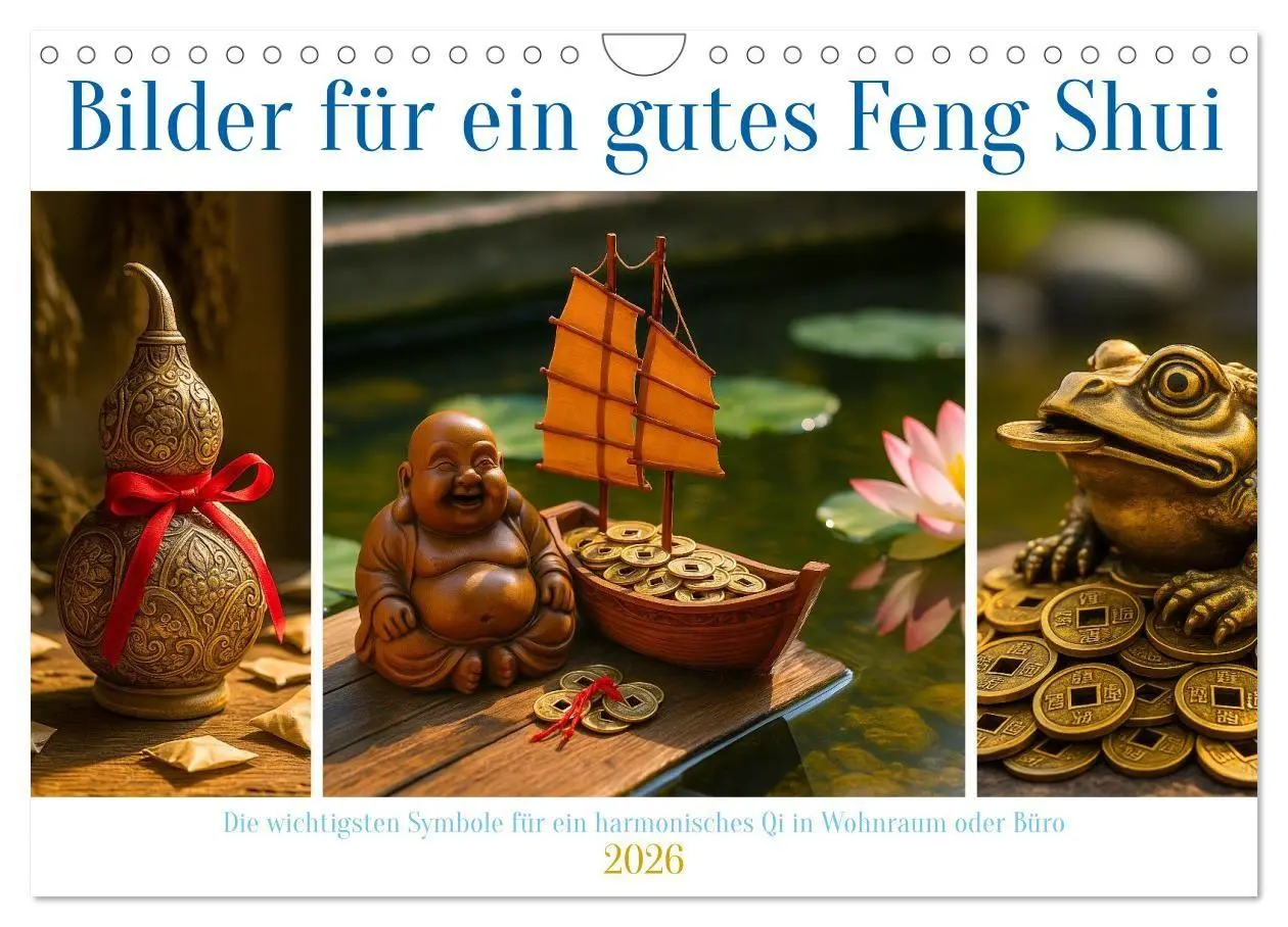 Cover: 9783516704433 | Bilder für ein gutes Feng Shui (Wandkalender 2026 DIN A4 quer),...