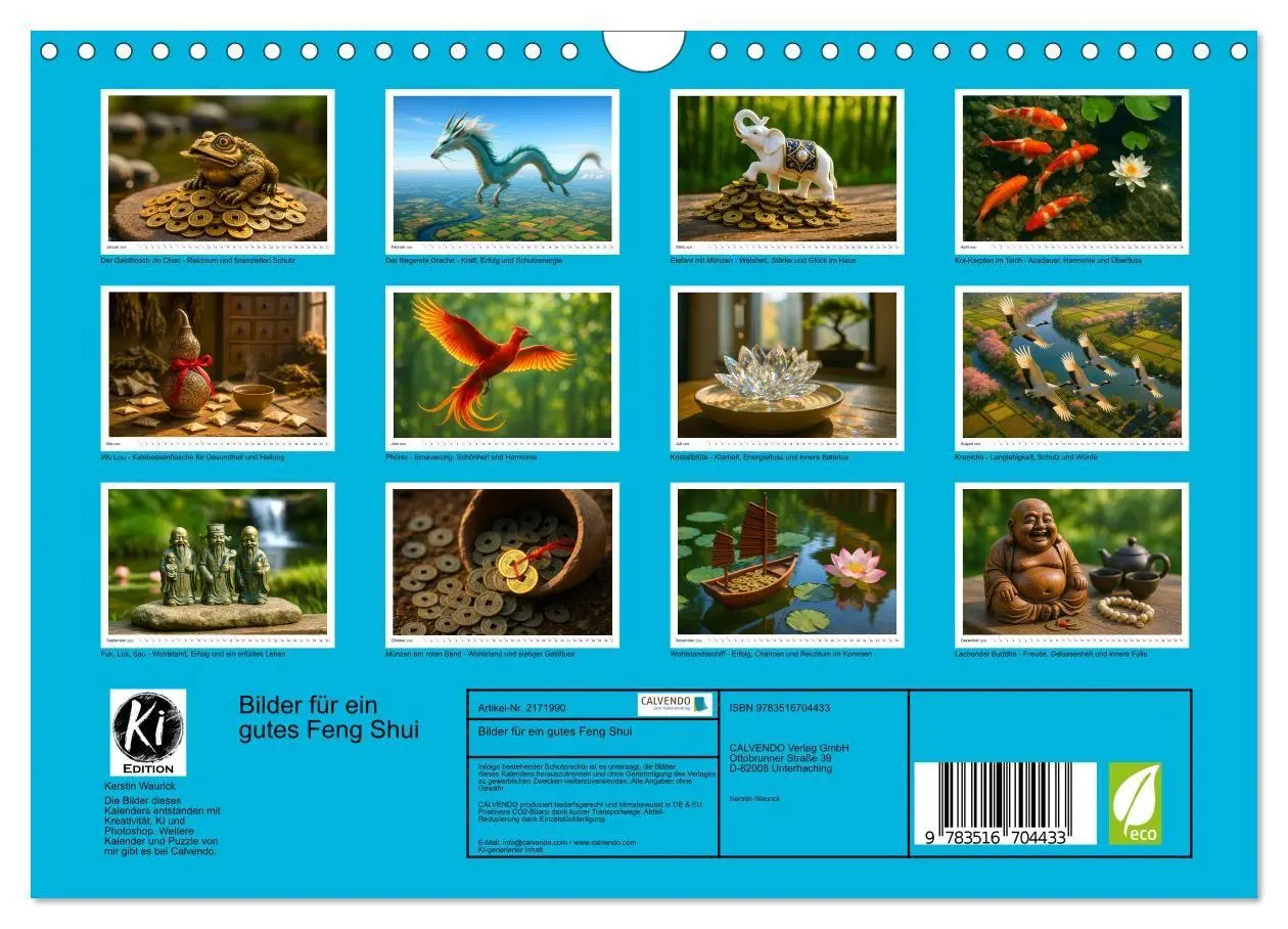 Bild: 9783516704433 | Bilder für ein gutes Feng Shui (Wandkalender 2026 DIN A4 quer),...