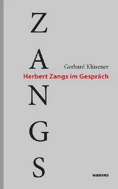 Cover: 9783868324433 | Herbert Zangs im Gespräch | Gerhard Klüsener | Buch | 160 S. | Deutsch