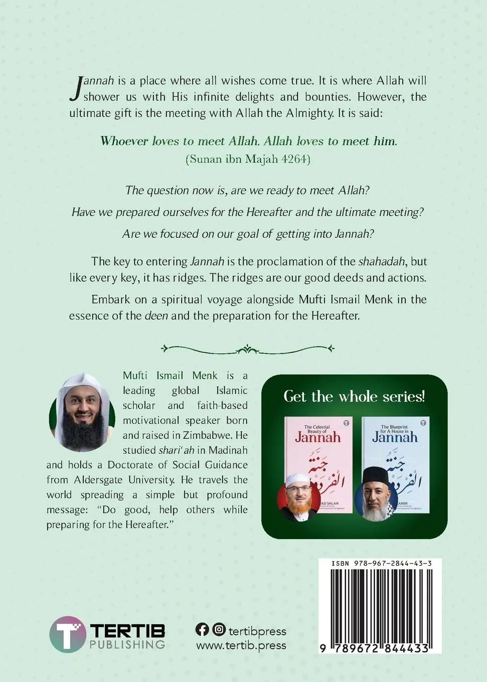 Rückseite: 9789672844433 | The Ultimate Path to Jannah | Mufti Ismail Menk | Taschenbuch | 2025