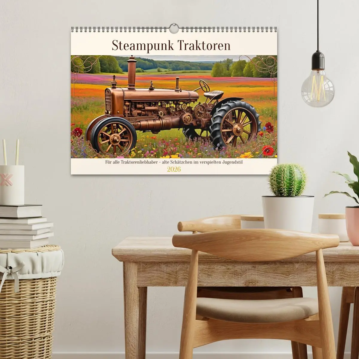 Bild: 9783457394533 | Steampunk Traktoren (Wandkalender 2026 DIN A3 quer), CALVENDO...