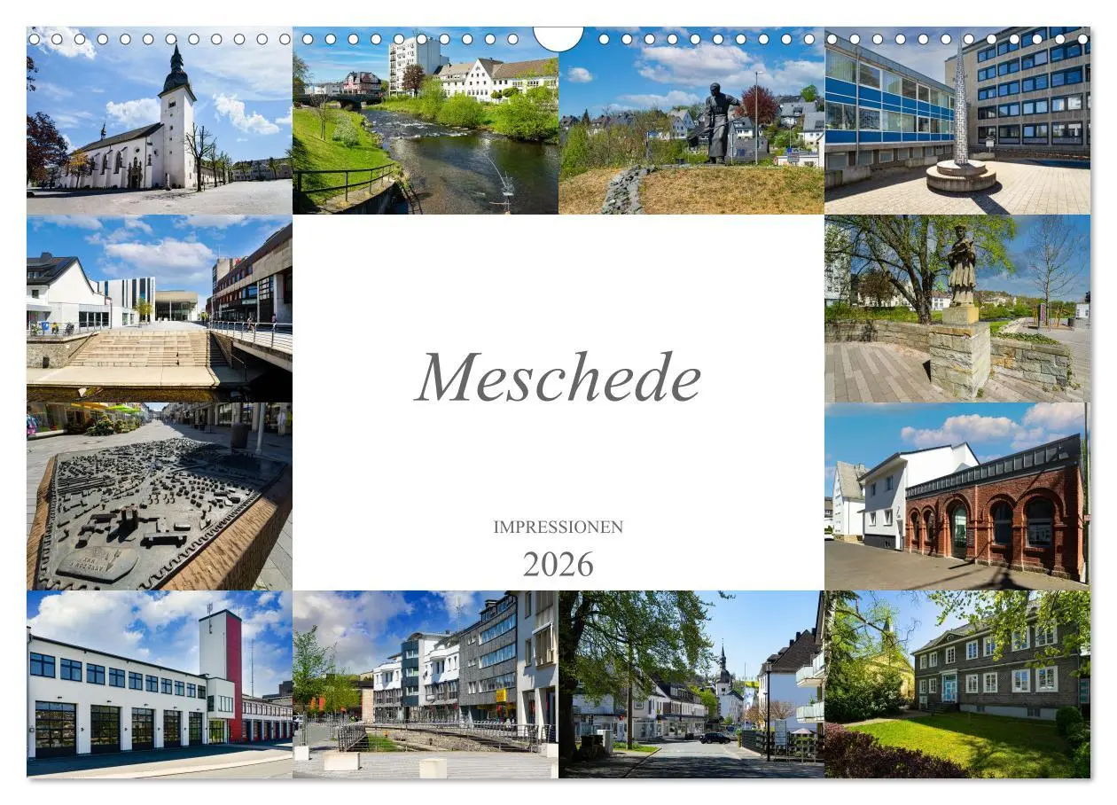 Cover: 9783457604533 | Meschede Impressionen (Wandkalender 2026 DIN A3 quer), CALVENDO...