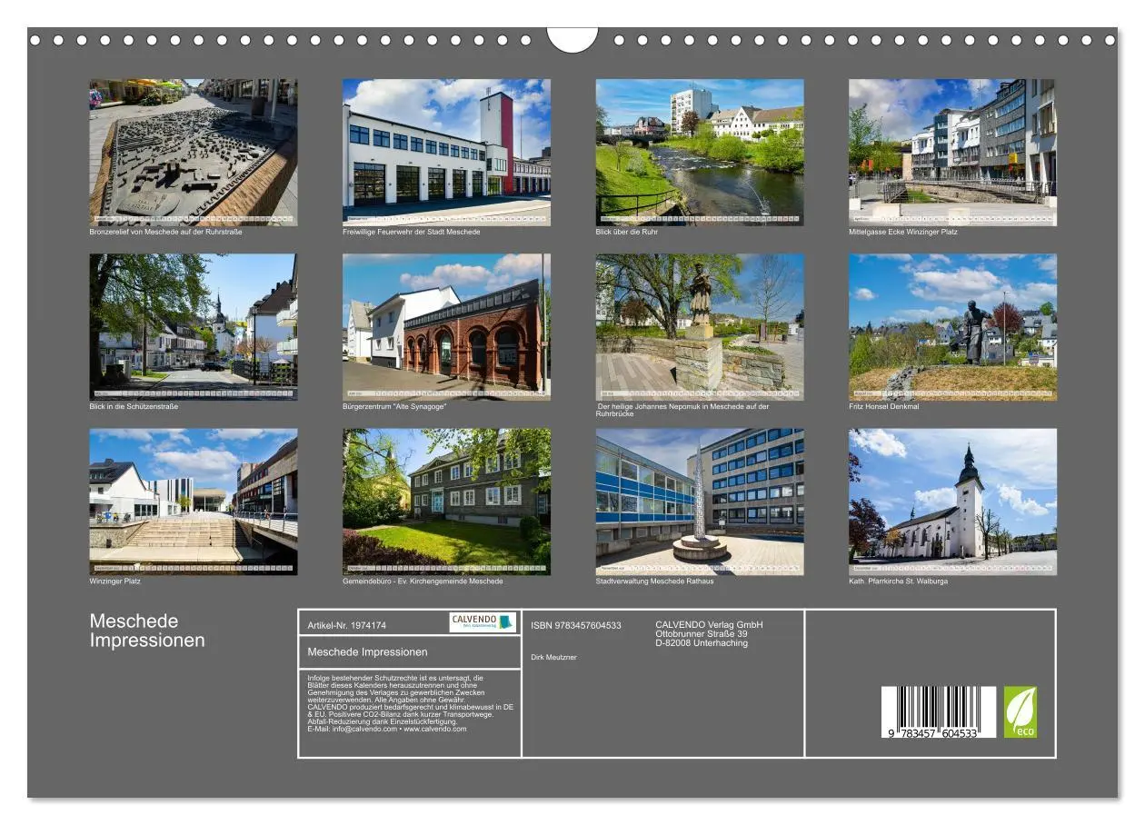 Bild: 9783457604533 | Meschede Impressionen (Wandkalender 2026 DIN A3 quer), CALVENDO...