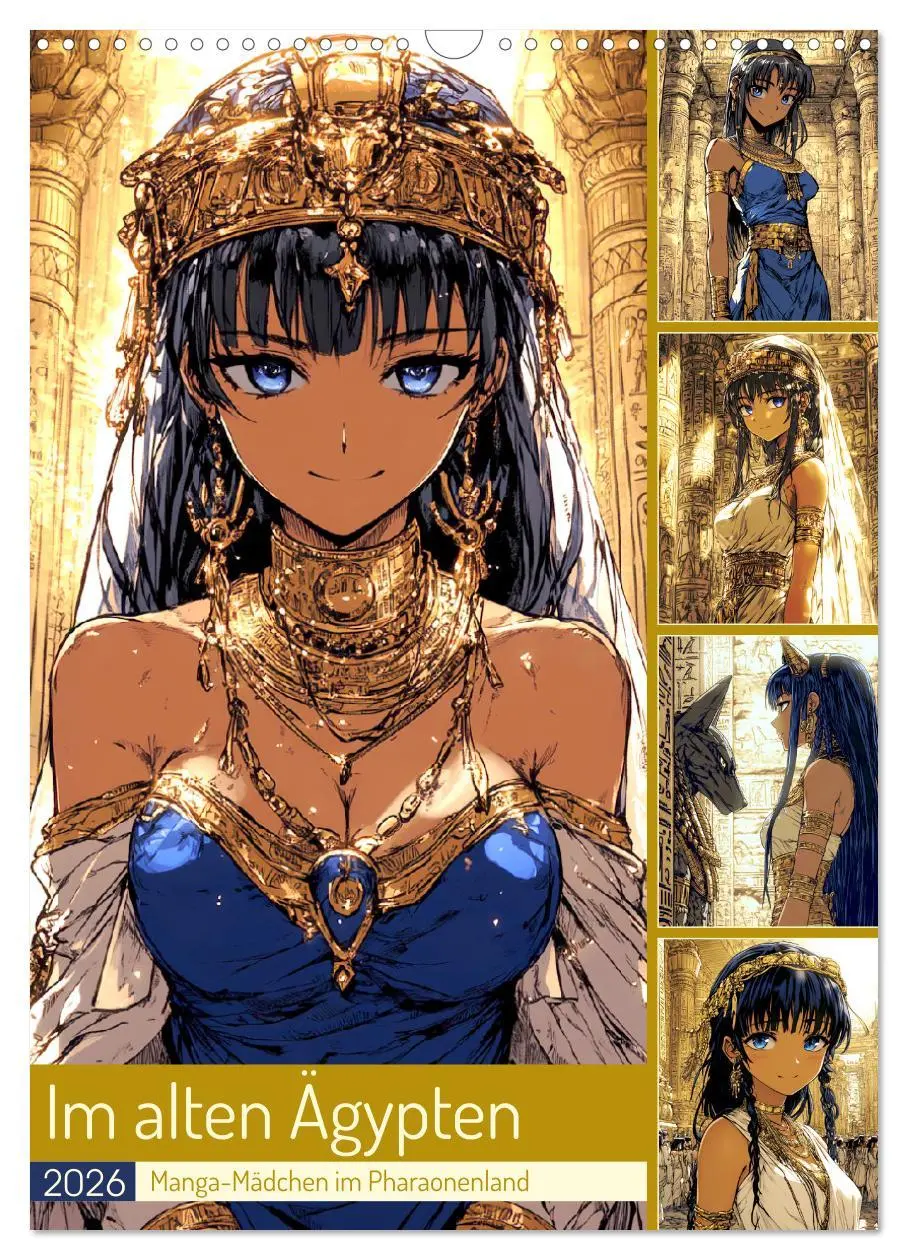 Cover: 9783516244533 | Im alten Ägypten. Manga-Mädchen im Pharaonenland (Wandkalender 2026...