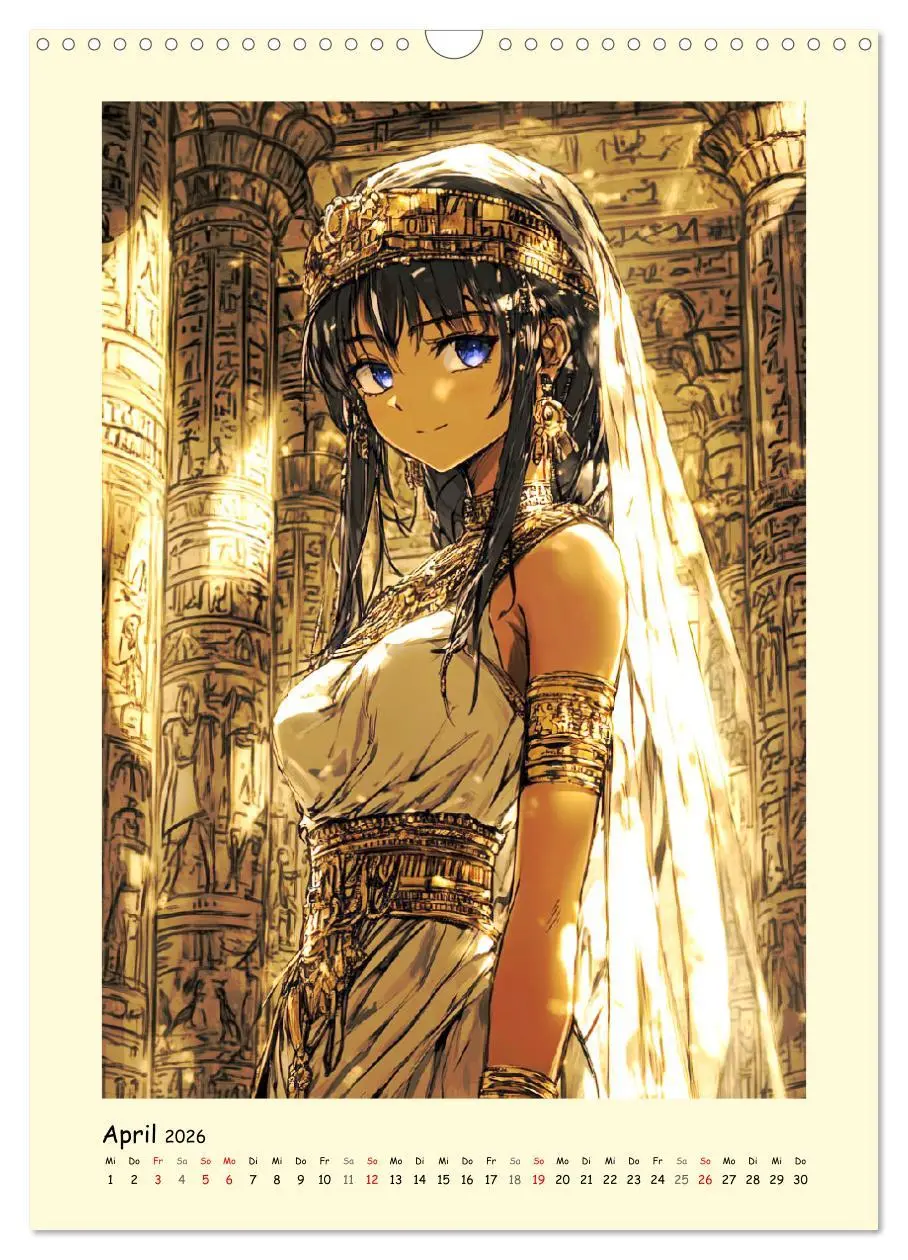 Bild: 9783516244533 | Im alten Ägypten. Manga-Mädchen im Pharaonenland (Wandkalender 2026...
