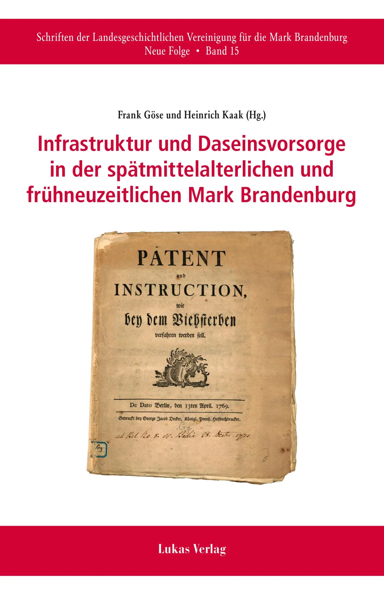 Cover: 9783867324533 | Infrastruktur und Daseinsvorsorge in der spätmittelalterlichen und...