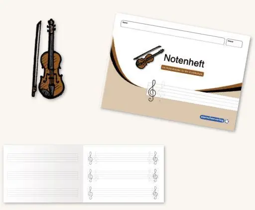 Cover: 9783946904533 | Notenheft mit Notenlineatur für die Grundschule | GmbH (u. a.) | Buch