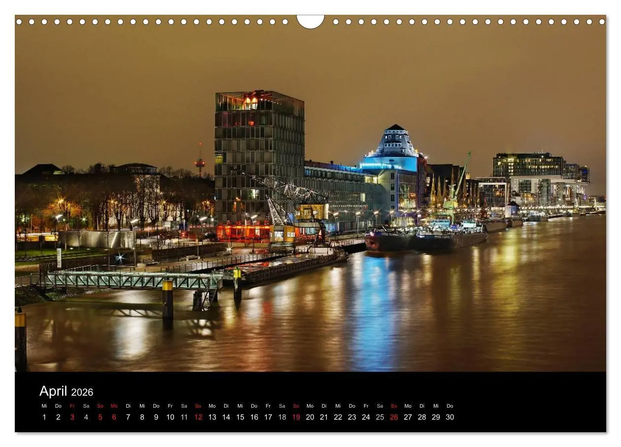 Bild: 9783516164633 | köln dunkel bunt - Die Stadt in anderem Licht! (Wandkalender 2026...