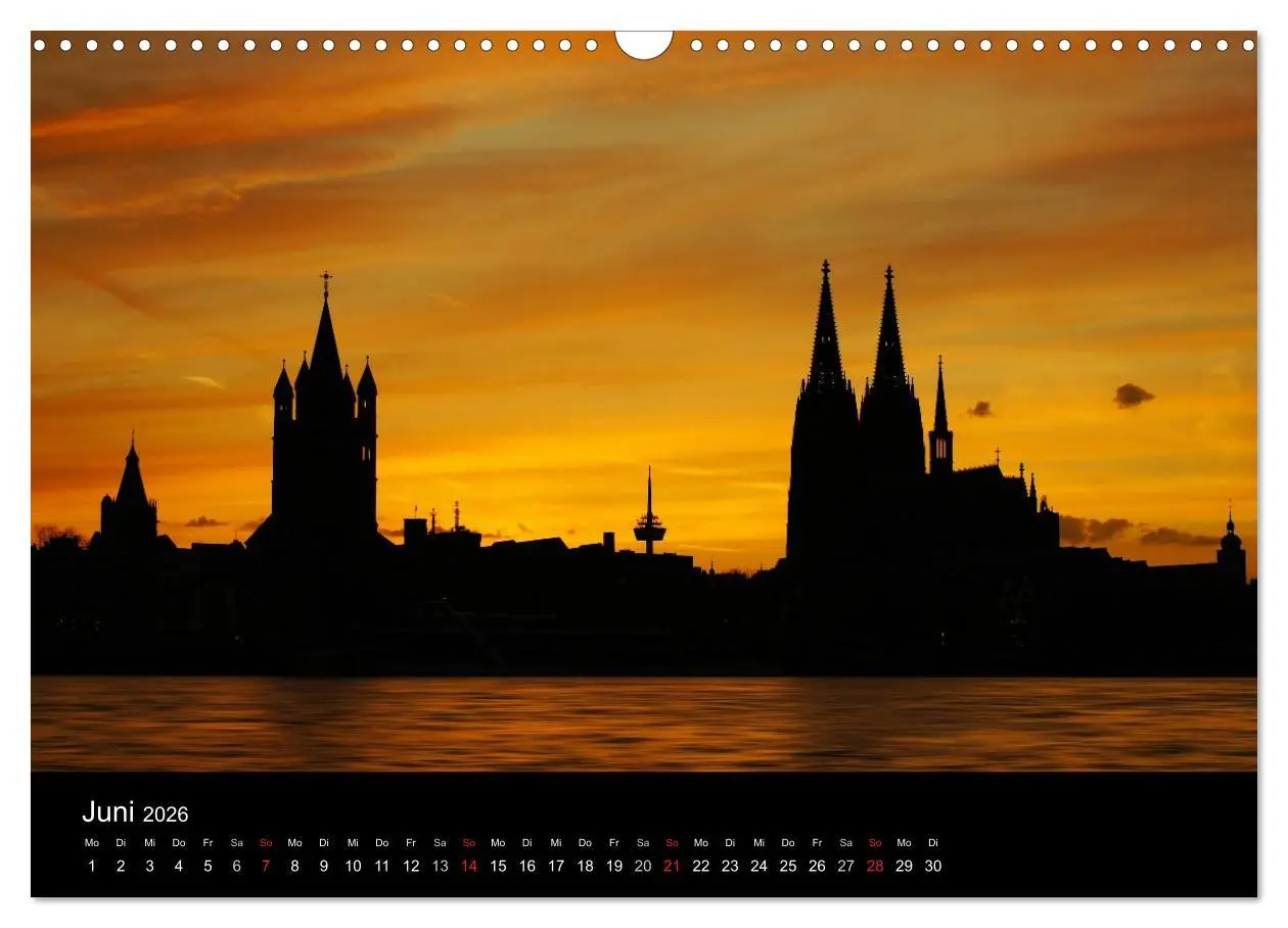 Bild: 9783516164633 | köln dunkel bunt - Die Stadt in anderem Licht! (Wandkalender 2026...
