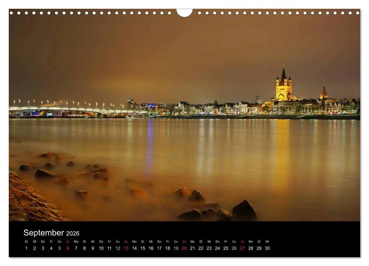 Bild: 9783516164633 | köln dunkel bunt - Die Stadt in anderem Licht! (Wandkalender 2026...