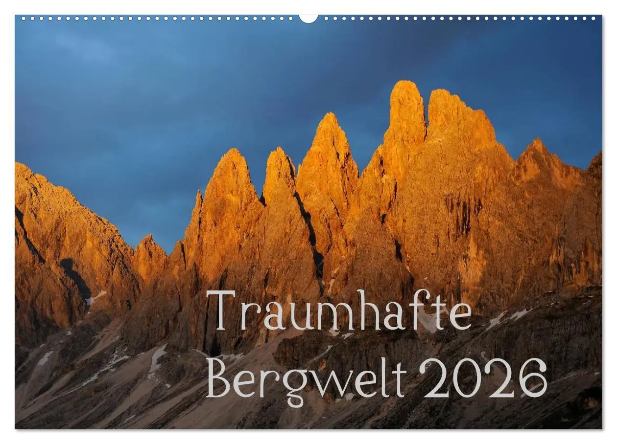 Cover: 9783516234633 | Traumhafte Bergwelt Kalender (Wandkalender 2026 DIN A2 quer),...