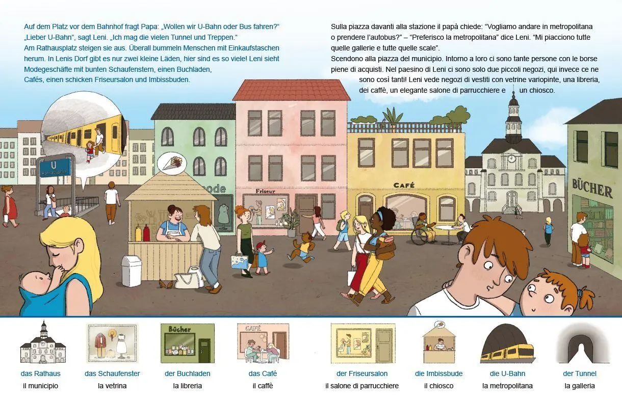 Bild: 9783695054633 | In der Stadt (Deutsch-Italienisch) | Zweisprachiges Kinderbuch | Buch