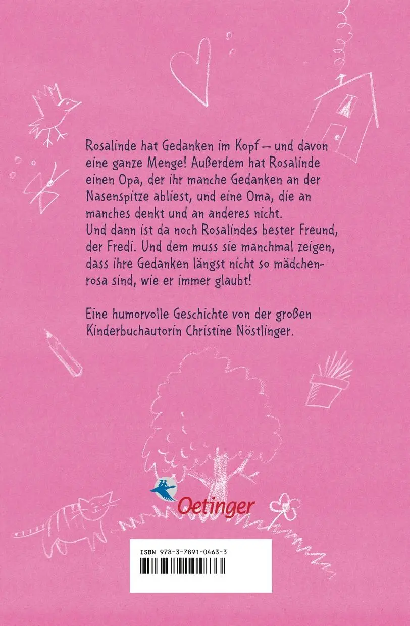 Rückseite: 9783789104633 | Rosalinde hat Gedanken im Kopf | Christine Nöstlinger | Buch | 96 S.